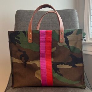 Parker Thatch Medium Mimi - Nylon Camo With Pink & Red Stripe